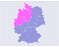 Landkarte Projekte Region Nord-West